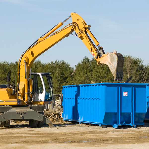 can i choose the location where the residential dumpster will be placed in Nichols NY